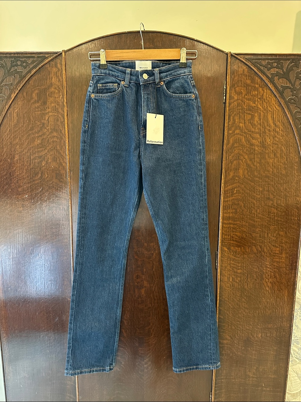 Reformation Straight-Leg Jeans
